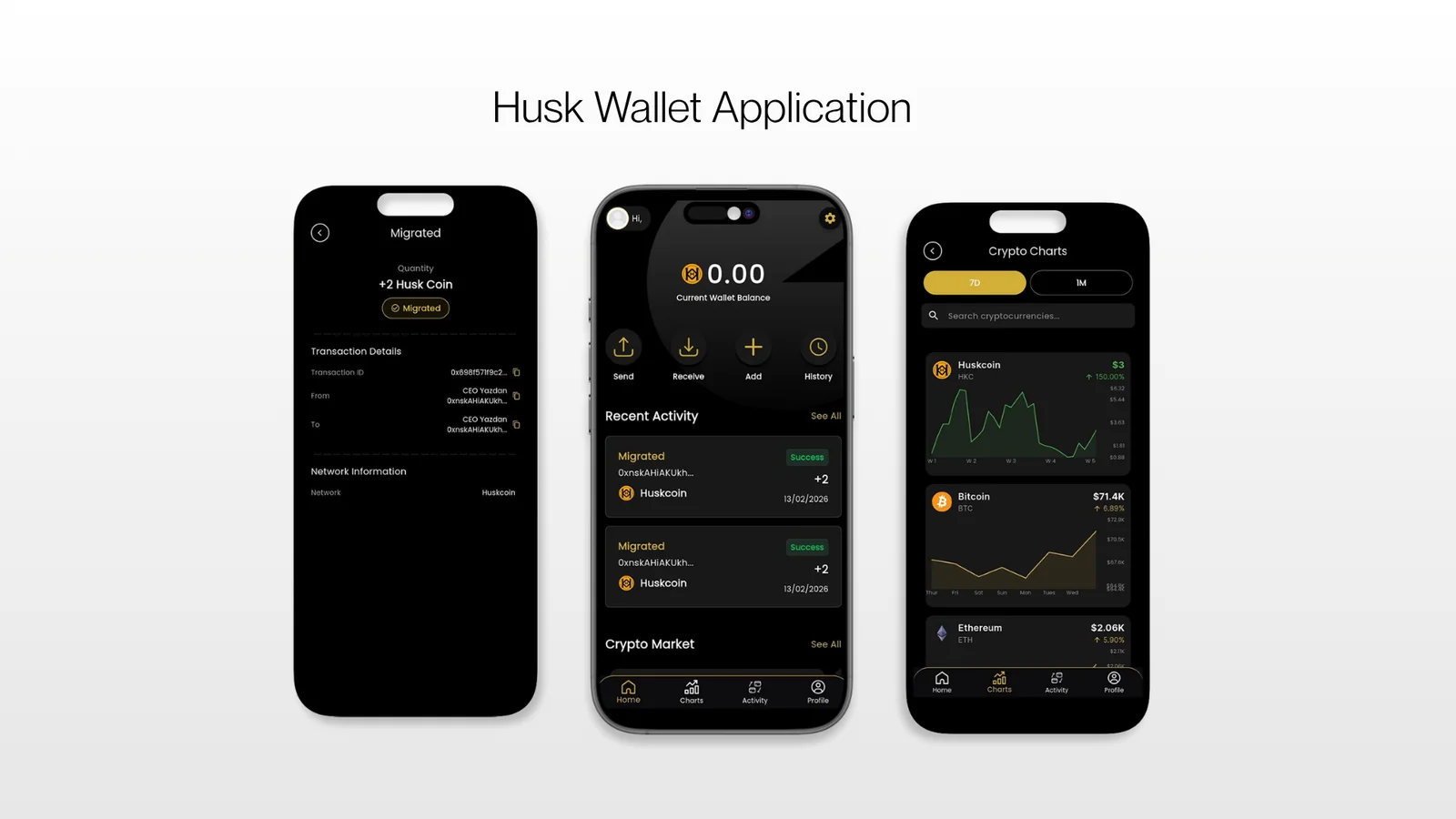 Husk Wallet — slide 1